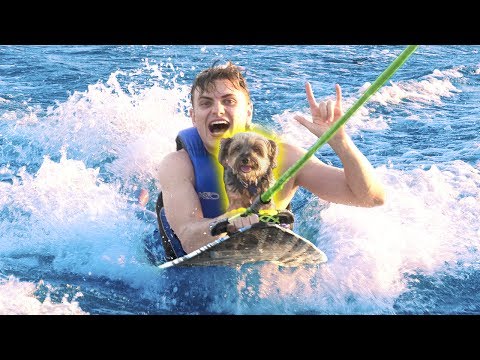 SURFING WITH MY DOG!! Video