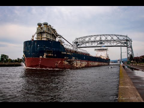 5 Years of Hard Work and it shows. The Algoma Innovator Departing Duluth light after dumping salt.