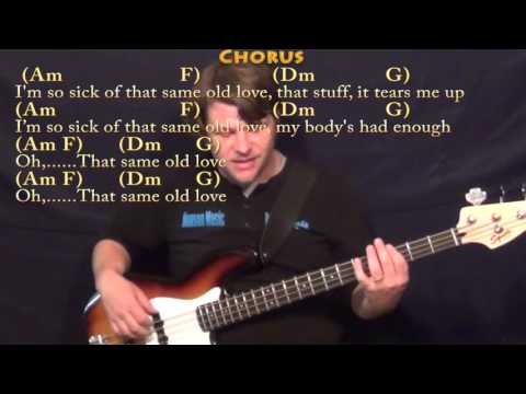 Same Old Love (Selena Gomez) Bass Guitar Cover Lesson in Am with Chords/Lyrics