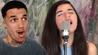 FIRST TIME HEARING Angelina Jordan - All Of Me (REACTION)