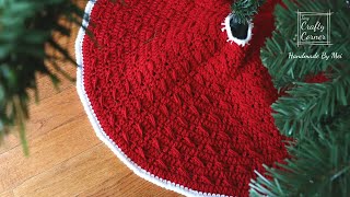 Crochet Christmas // Easy And Quick Christmas Tree Skirt Pattern