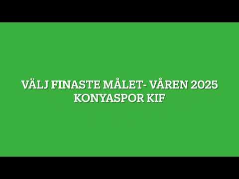 Målserie Konyaspor KIF våren 2025