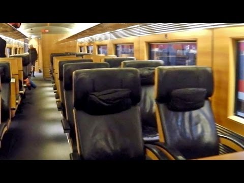 Eine Besichtigung des Ex-Metropolitan auf ganzer Zuglänge - Blick auf Ledersitze und mehr