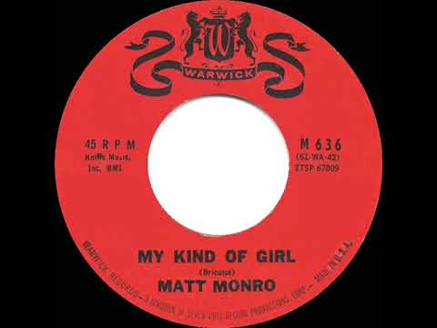 1961 HITS ARCHIVE: My Kind Of Girl - Matt Monro