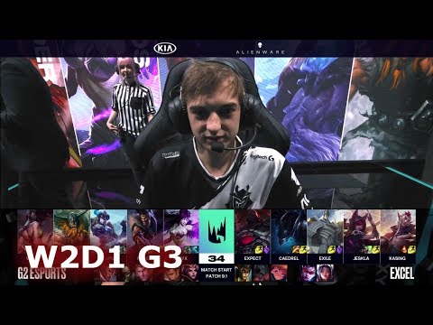 G2 eSports vs Excel Esports | Week 2 Day 1 of S9 LEC Spring 2019 (ex-EULCS) | G2 vs XL W2D1