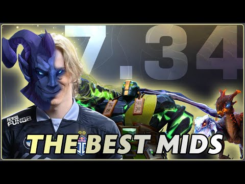 The Broken Mid Heroes of 7.34 - Gameplay from TOPSON, Dendi & Karl