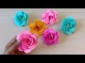 How to make Realistic, Easy paper Roses | Paper flower DIY| Rose flower making..