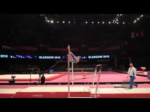 PLYTA Evangelia (GRE) - 2015 Artistic Worlds - Qualifications Uneven Bars