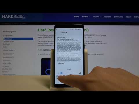 How to Change Text Size in Alcatel 1 2019 – Set Up Different Font Size