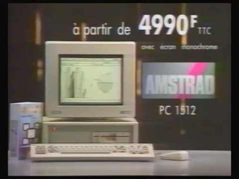 Amstrad PC1512 (80's / 90's French advertisement) 1/3