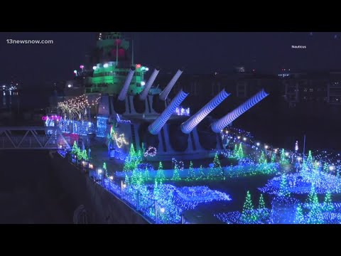 Nauticus, USS Wisconsin featured in 'The Great Christmas Light Fight'