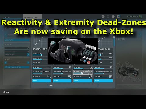 FS2020: Hurrah! Velocity One Reactivity & Extremity Dead-Zones Are Now Saving On The Xbox Consoles!
