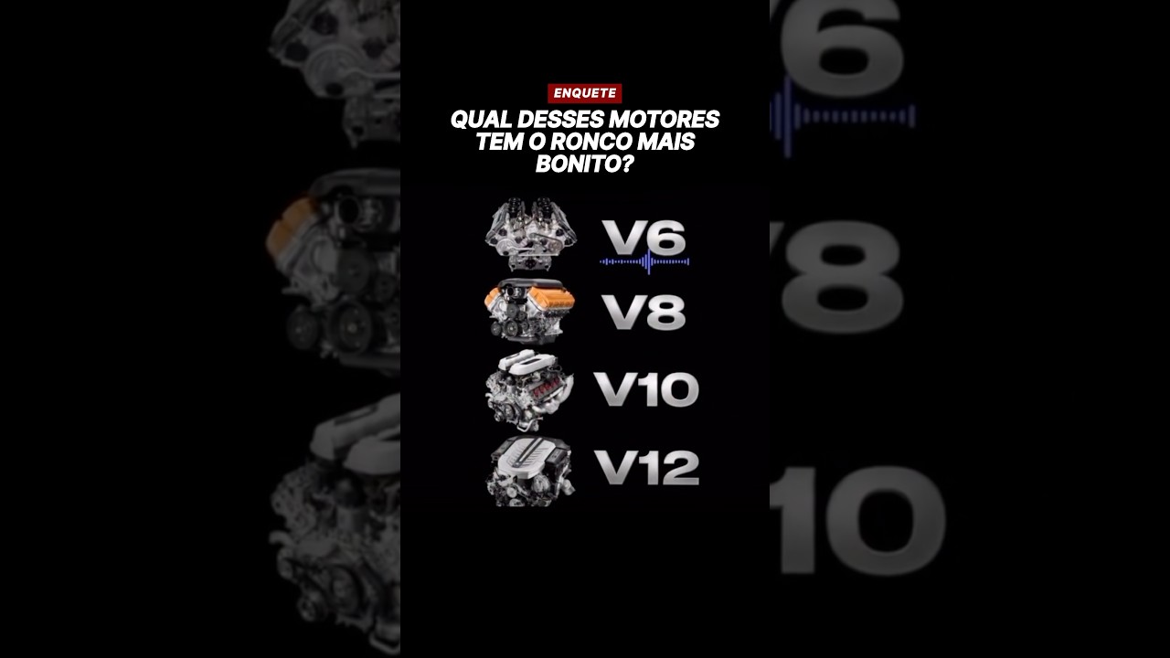Qual desses motores tem o ronco mais bonito?