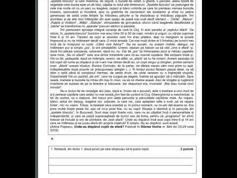 Timis-Rezolvare simulare 2023-Evaluare Națională