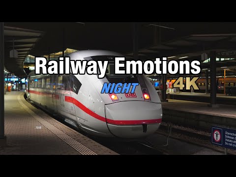 🚆 4K Intercity-Express night ride (Cab Ride Switzerland | ICE Zurich - Basel SBB (- Frankfurt Main))