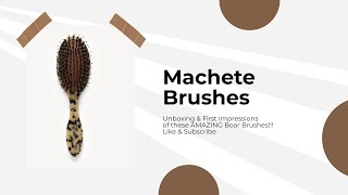 Machete Everyday Hairbrush: Elegance Meets Functionality in Italian Acetate