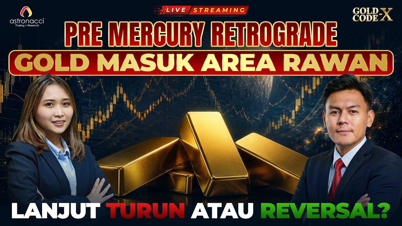 Menjelang Mercury Retrograde, GOLD Masih Tertahan di Area Rawan! Ke Mana Arah Berikutnya?