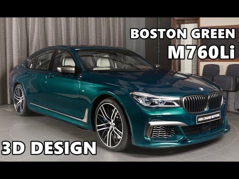 Boston Green BMW M760Li with 3D Design Kit