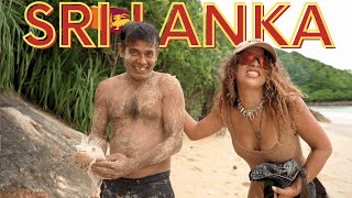 I found a Hidden JUNGLE BEACH in SRI LANKA🇱🇰🌴🇱🇰🐡