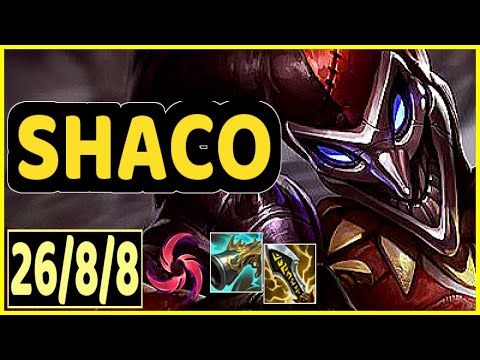SHACO VS EKKO - 26/8/8 KDA JUNGLE GAMEPLAY