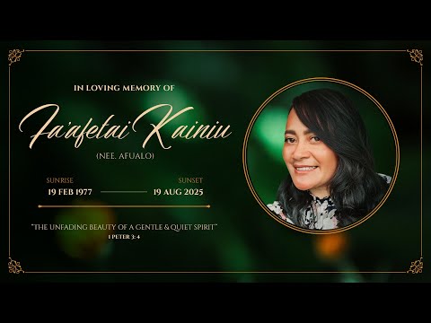 Funeral - Fa'afetai Kainiu