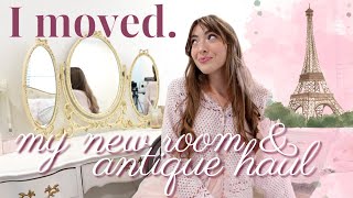 I moved: my new room & antique haul 🪞🕯️🎀