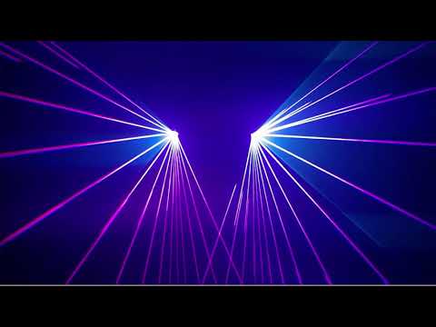 h0ffman DJ set with laser visuals by Polynomial - NOVA Demoparty 2020