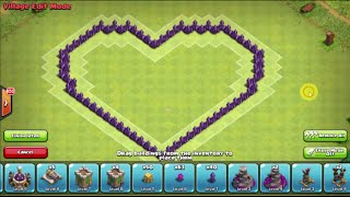 Heart layout edition - Clash of clan easy tip to b