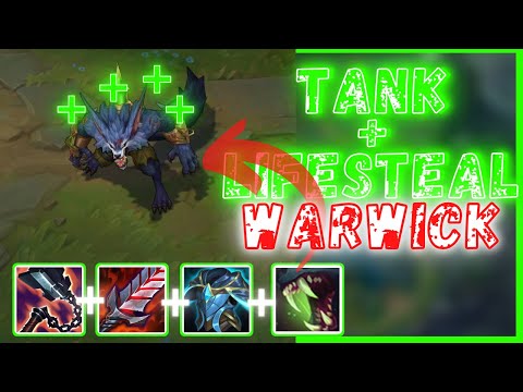 WTF?! TANK + LIFESTEAL WARWICK NEVER DIES! EVERY Q HEALS CRAZY HP - League of Legends Season 11