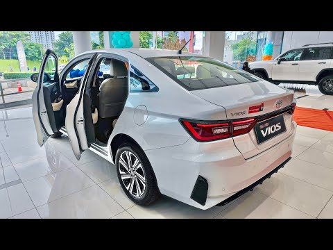 The all new Toyota Vios 2023 - White Color | Interior and Exterior