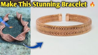 Handmade Copper Bracelet | Stunning Braided Cuff Tutorial | jewelry making