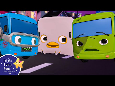 Halloween Buses ! | 🚌Wheels on the BUS Songs! 🚌 Nursery Rhymes for Kids