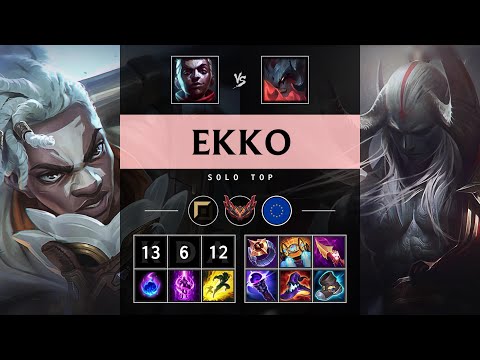 Ekko Top vs Aatrox: Triple Kill, Unstoppable - EUW Grandmaster Patch 14.24