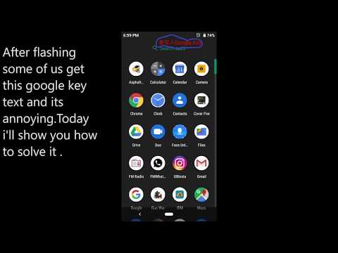 Solved google key error message