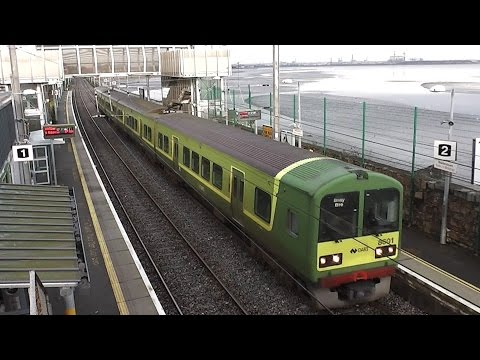 IE 8500 Class Dart Train number 8601 - Booterstown Station, Dublin