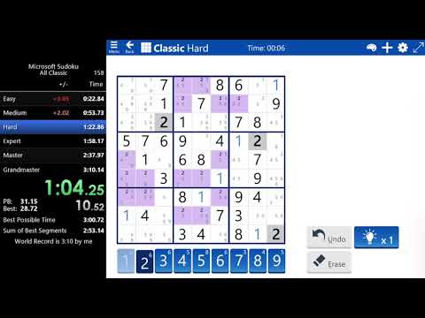 Microsoft Sudoku - All Classic WR 3:02.31