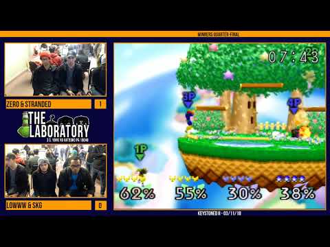 Keystoned II | Zero & Stranded vs Lowww & SKG - Winners Quarter-Final - Super Smash Bros.