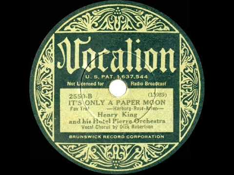 1933 Henry King - It's Only A Paper Moon (Dick Robertson, vocal)