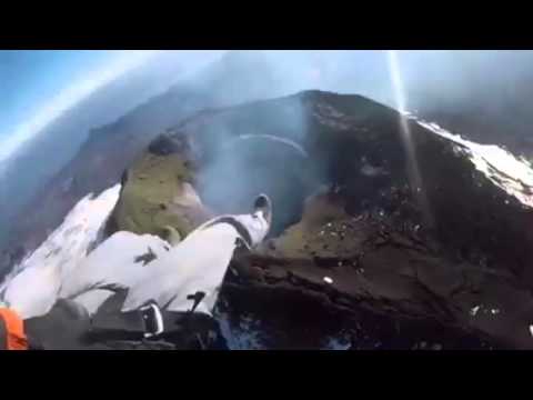 Volcano bungee jumping in Chile
