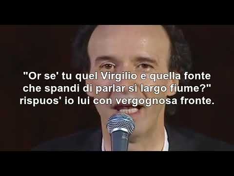 Italian: Dante's Inferno - Canto 1 - recited by Roberto Benigni + Translation