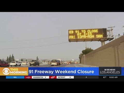 91 Freeway Weekend Closure