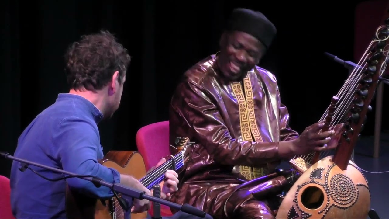 Ballak&eacute; Sissoko (kora) and Derek Gripper (guitar) astounding improvised performance at SOAS 2022 - YouTube