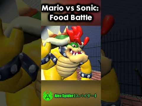 Mario Vs Sonic Food Battle: Disguise #shorts