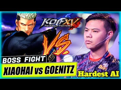 KOF XV Boss fight - Xiaohai (小孩) vs Goenitz - hardest AI
