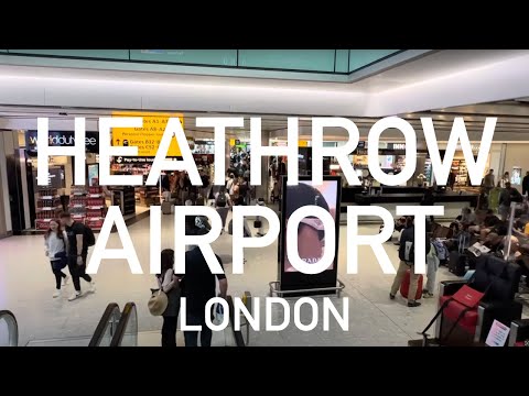 Londres - Reino Unido - Terminal 5 do Aeroporto de Heathrow - HD - 4k