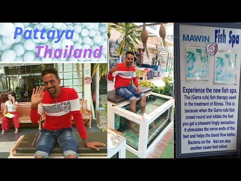 Pattaya | fish massage | garra rufa fish spa therapy | (vlog-24) Video