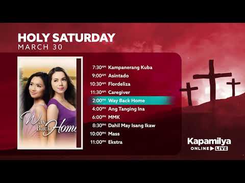 Black Saturday (March 30, 2024) Programming Schedule Kapamilya Online Live