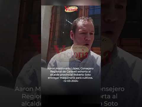 #Arequipa // Aaron Maldonado López, consejero Regional de Caravelí