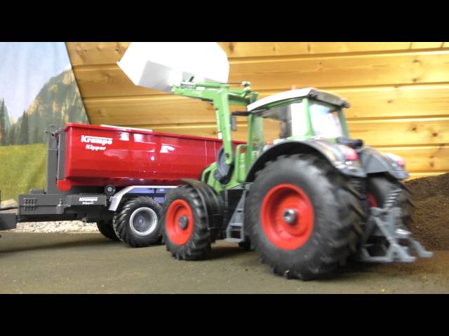 Video Teaser für Siku Control 32 6786 - Krampe Kipper mit Hakenlift Mulde im Einsatz