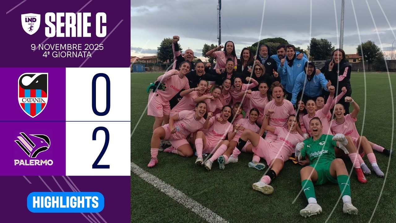 Il Palermo Femminile vince 0-2 in casa del Catania: gli highlights del match